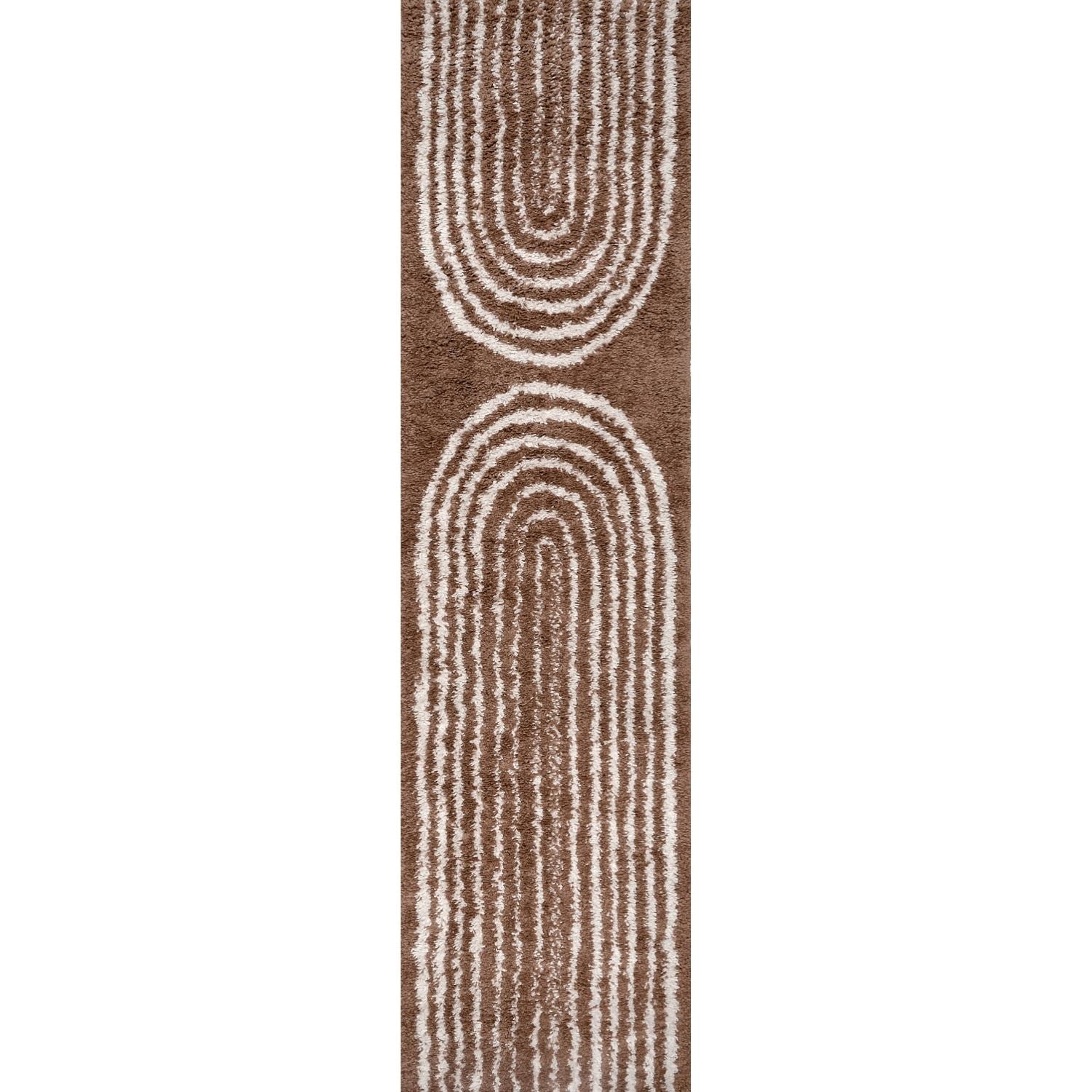 Moodi Shaggy Brown Rug, 30 mm soft durable pile, underfloor heating | THE RUGS