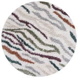 Moodi Shaggy Multicolour Rug, abstract design, 30 mm plush pile| THE RUGS