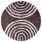 Moodi Shaggy Purple Rug, 30 mm soft & durable pile, warmth underfoot, scandinavian design | THE RUGS
