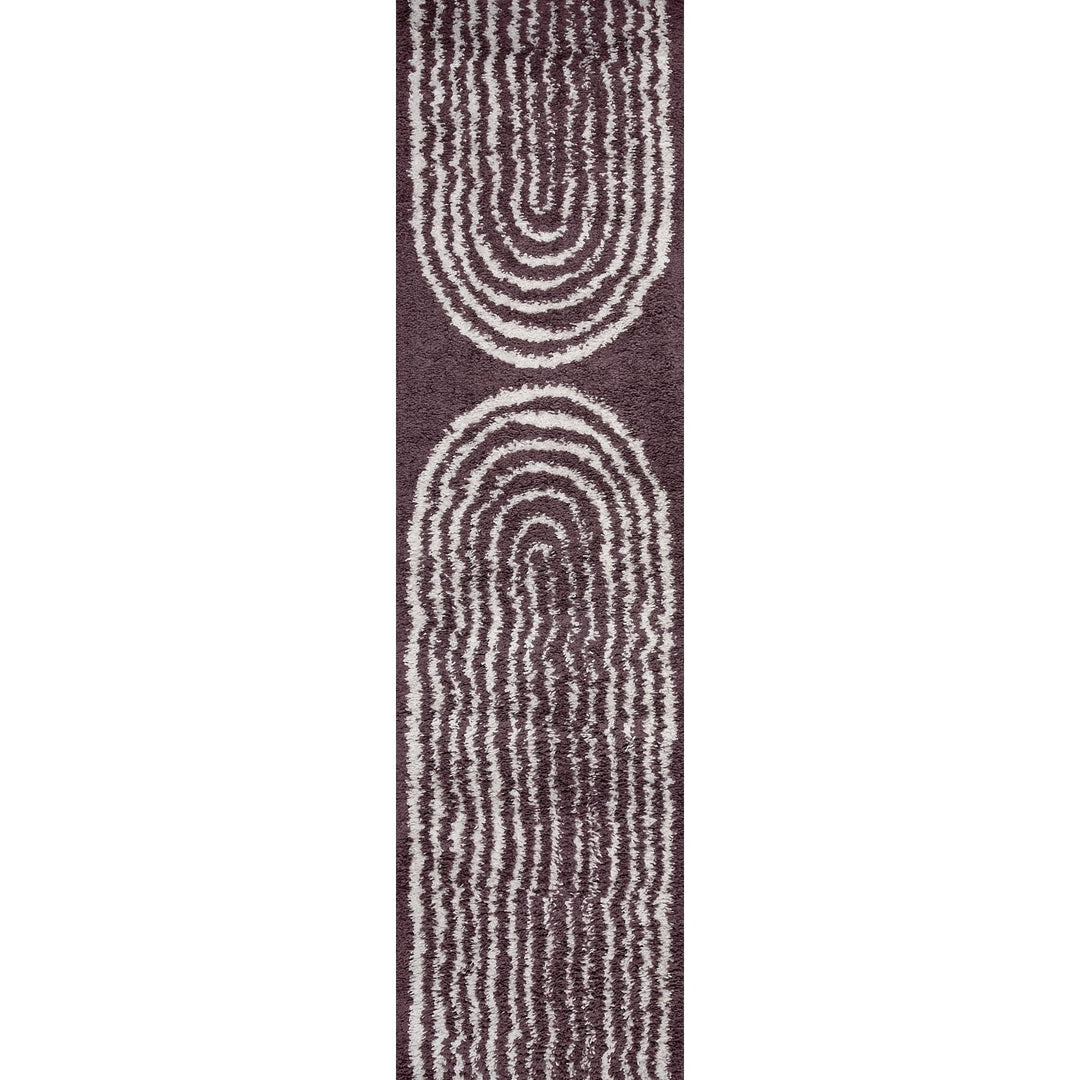 Moodi Shaggy Purple Rug, 30 mm soft & durable pile, warmth underfoot, scandinavian design | THE RUGS