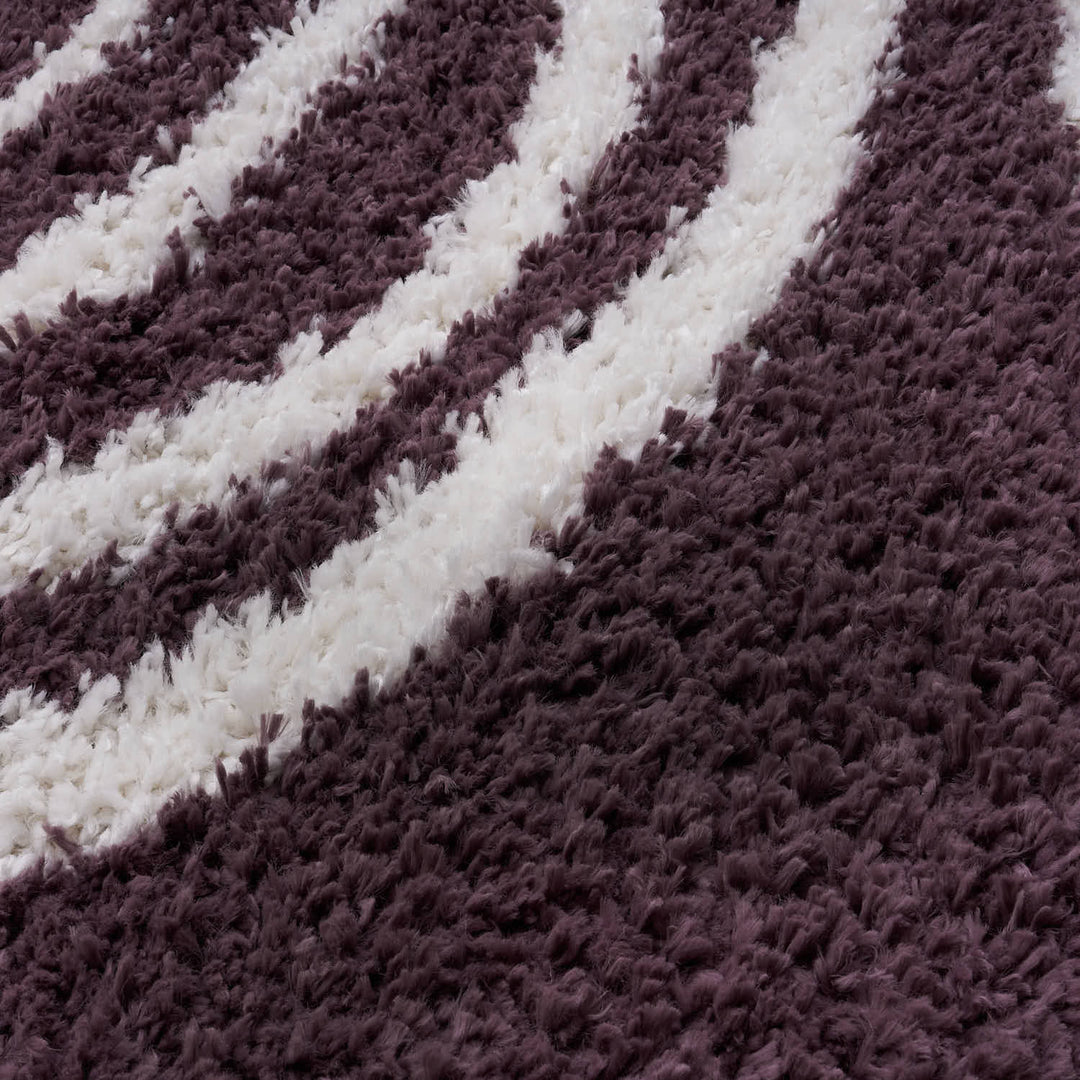 Moodi Shaggy Purple Velvetine Rug