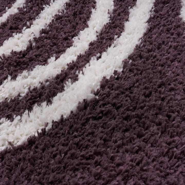 Moodi Shaggy Purple Velvetine Rug