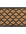 Decorative doormat with geometric pattern on a plain background