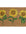 Doormat with sunflower design on a white background