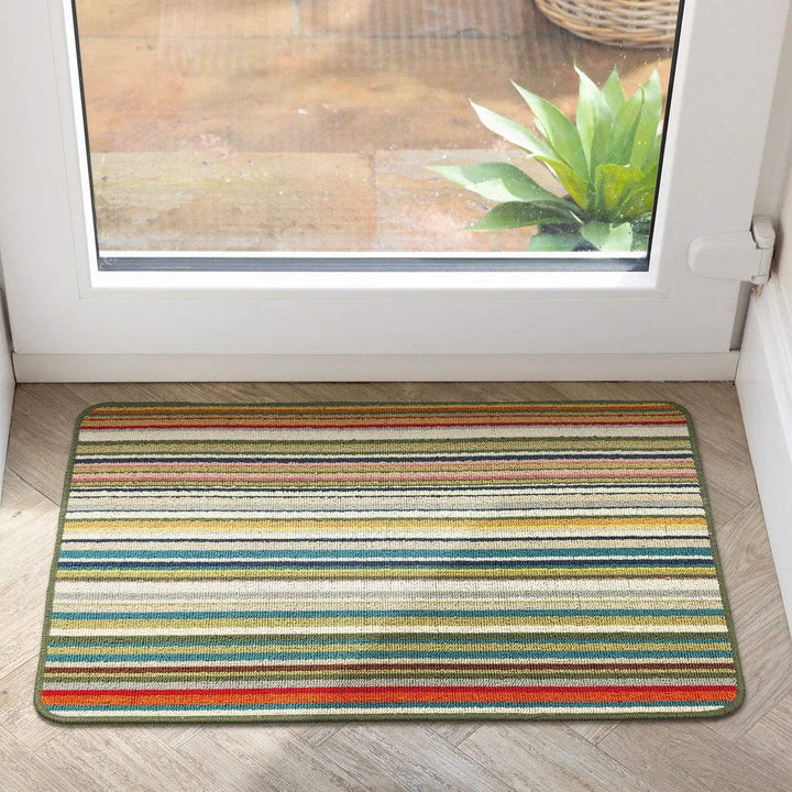 Candy Multi Green Patterned Mat