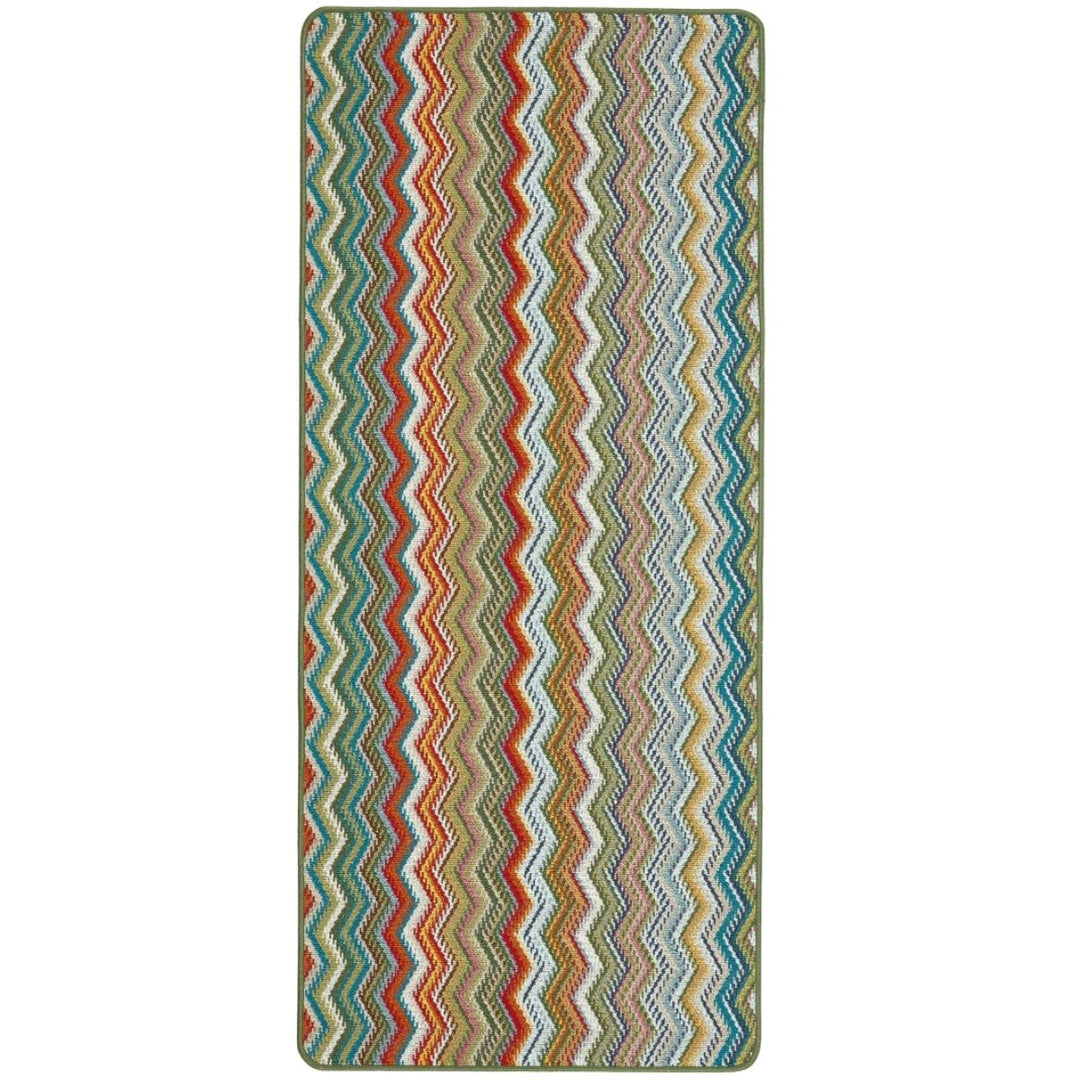 Candy Multi Green Patterned Mat