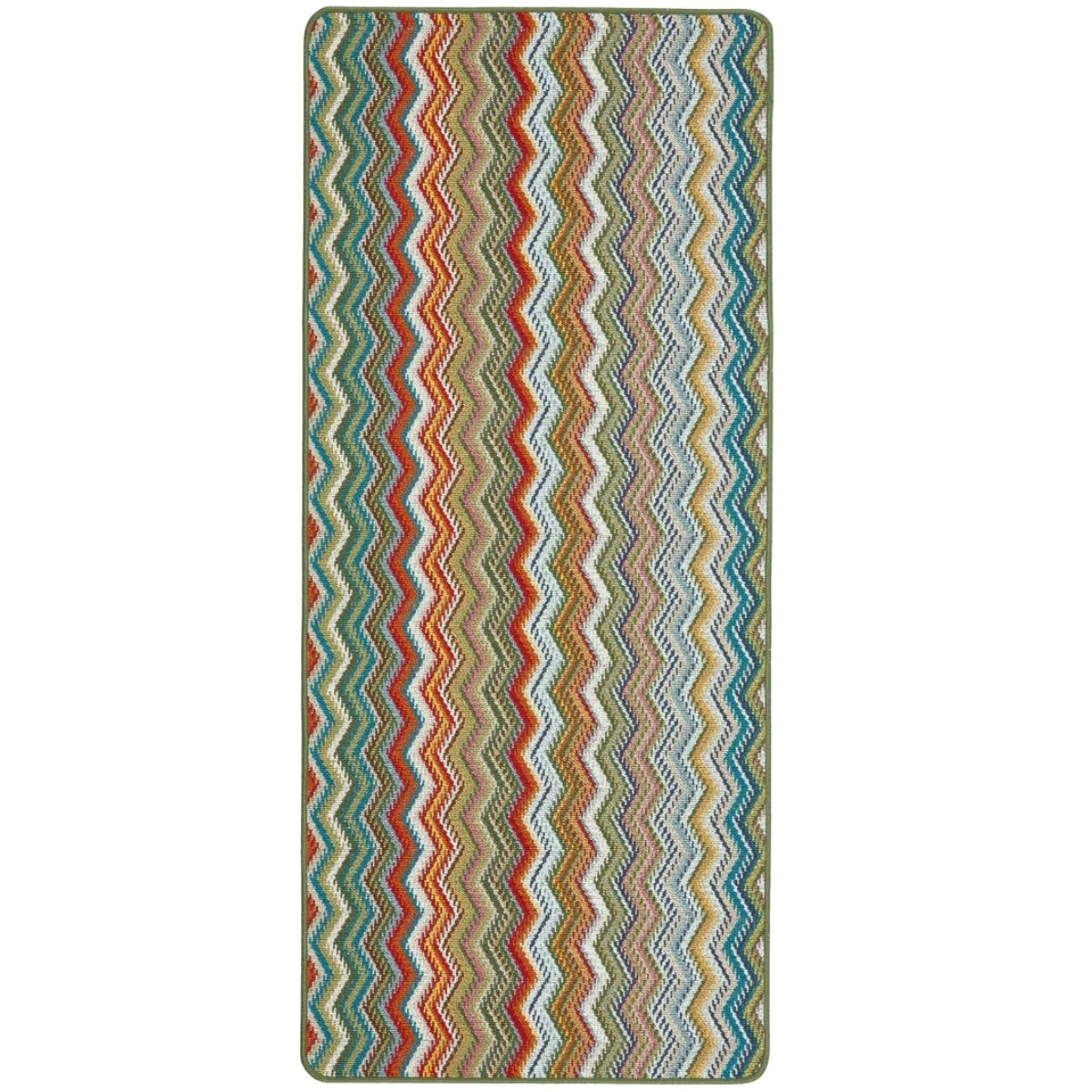 The Rugs Candy Multi Green Stylish Patterned Mat |Quality UK