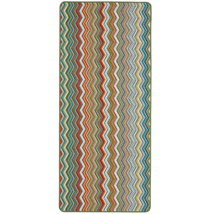 Candy Multi Green Patterned Mat