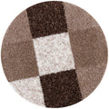 Myshaggy Geometric Brown Rug