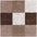 Shaggy Rug Geometric Design Brown