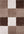 Shaggy Rug Geometric Design Brown