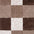 Shaggy Rug Geometric Design Brown