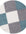 Geometric Design Thick Shaggy Area Rugs Duck Egg Blue