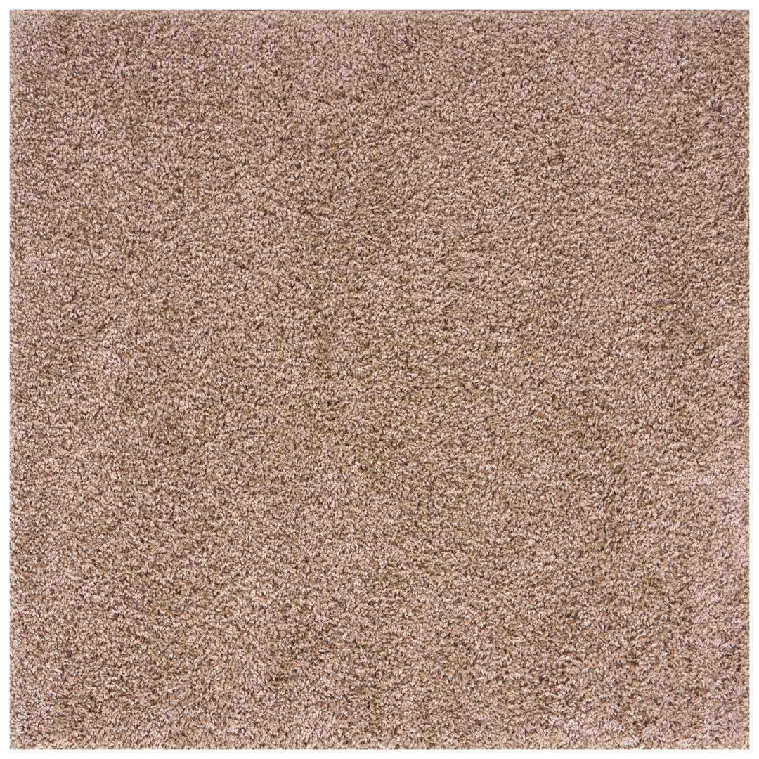 Beige colour Shaggy rug Plain design thick pile, non-shedding.
