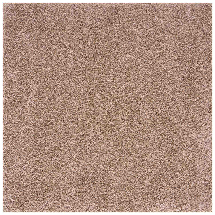 Beige colour Shaggy rug Plain design thick pile, non-shedding.