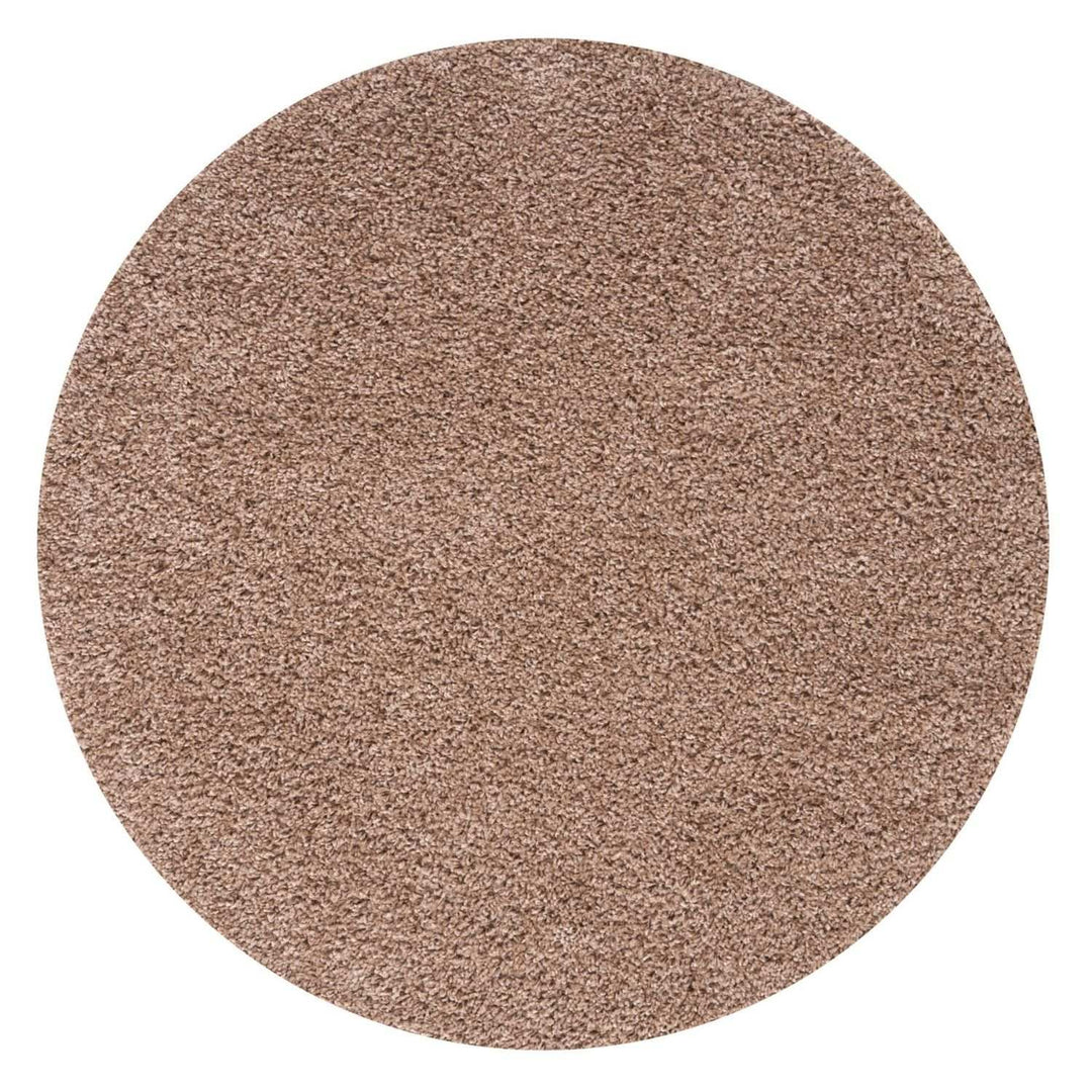 Beige colour Shaggy rug Plain design thick pile, non-shedding.