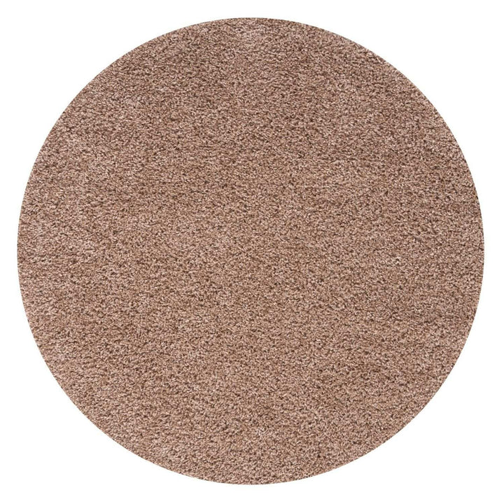 Beige colour Shaggy rug Plain design thick pile, non-shedding.