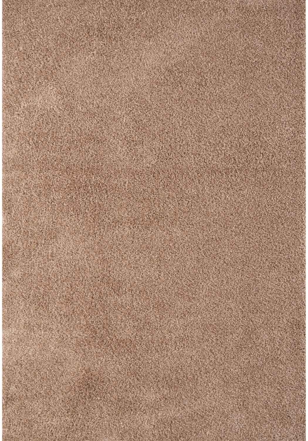 Beige colour Shaggy rug Plain design thick pile, non-shedding.