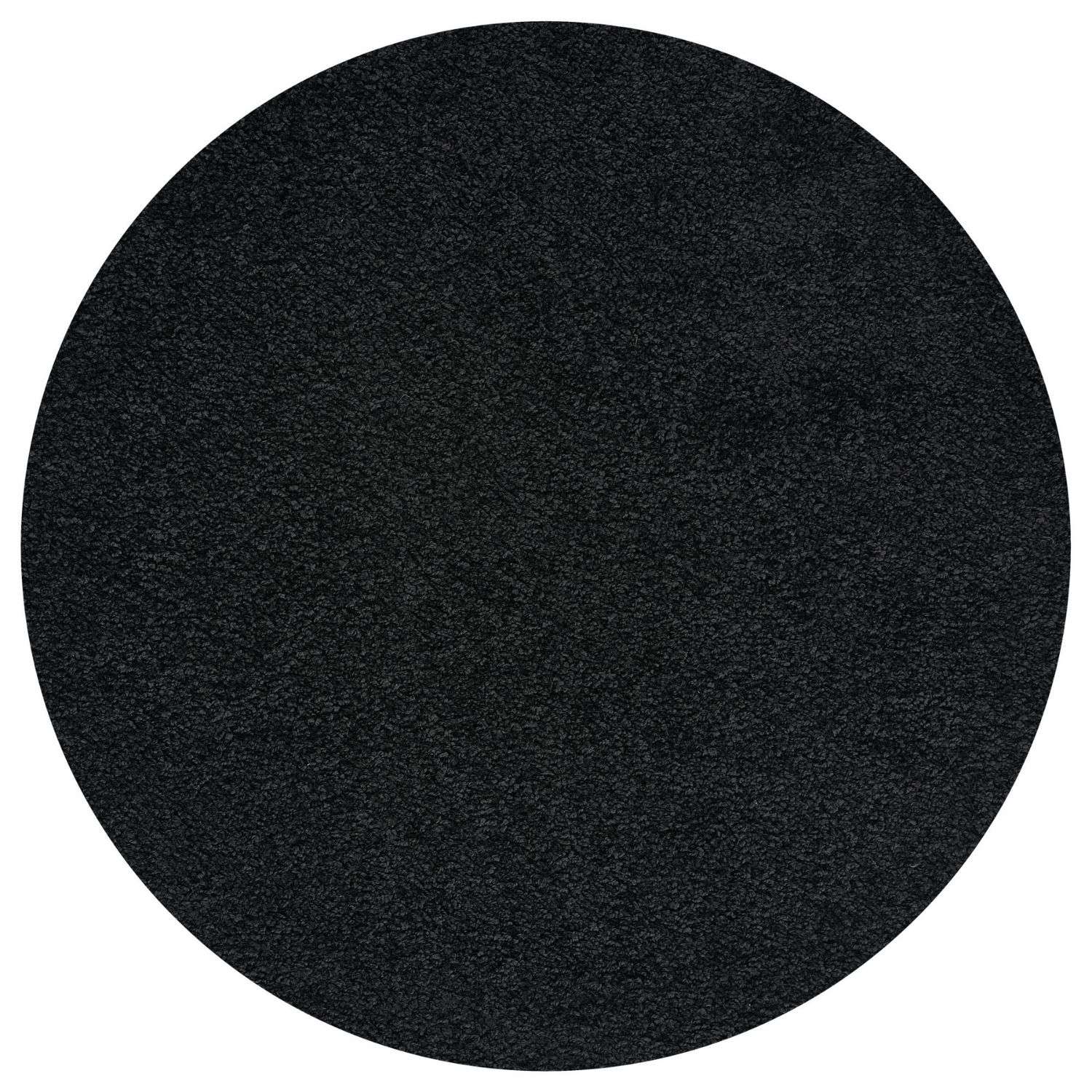 Black shaggy Rug Plain design thick pile, high quality, soft & durable.