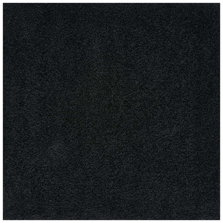 Black shaggy Rug Plain design thick pile, high quality, soft & durable.
