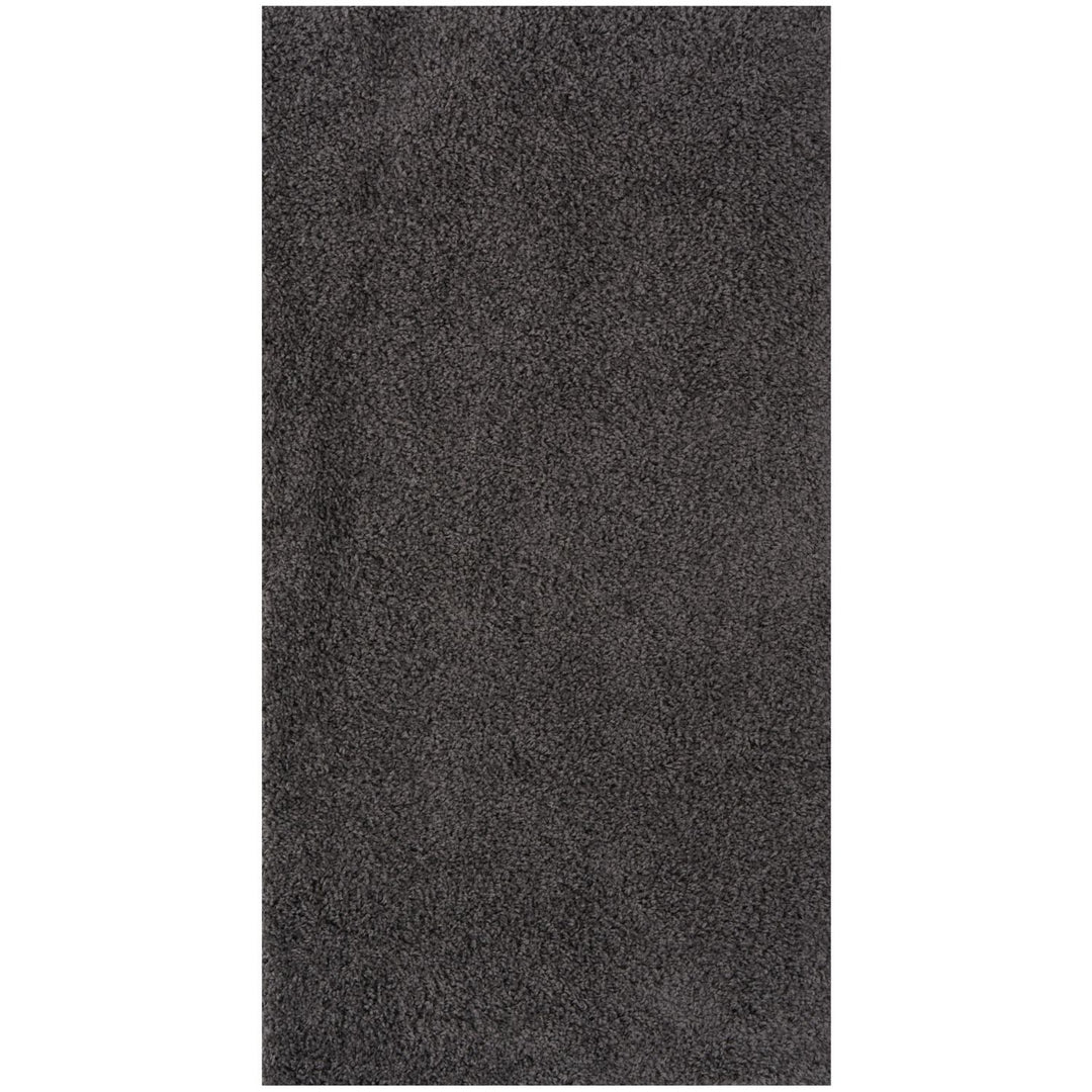 Dark Grey Shaggy Rug High quality Plain Design
