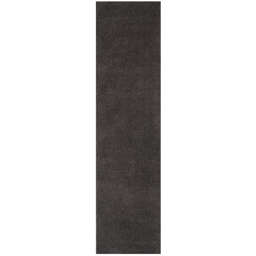 Dark Grey Shaggy Rug High quality Plain Design