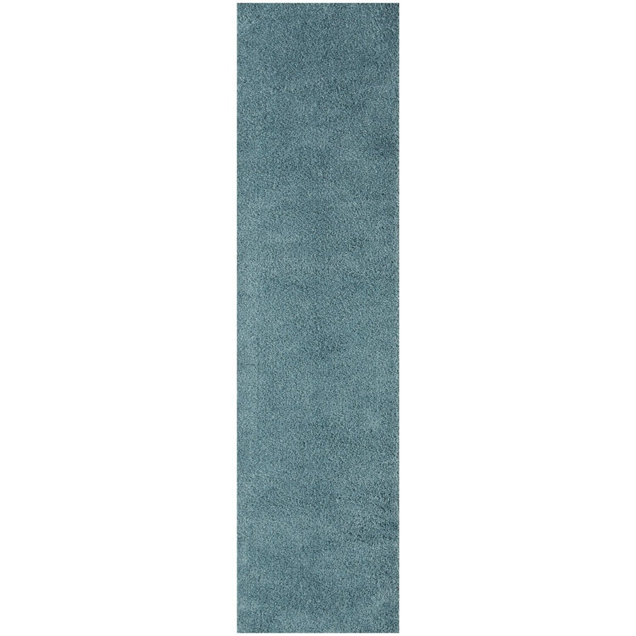 Shaggy duck egg blue rug high quality, thick pile 30 mm, easy to clean.