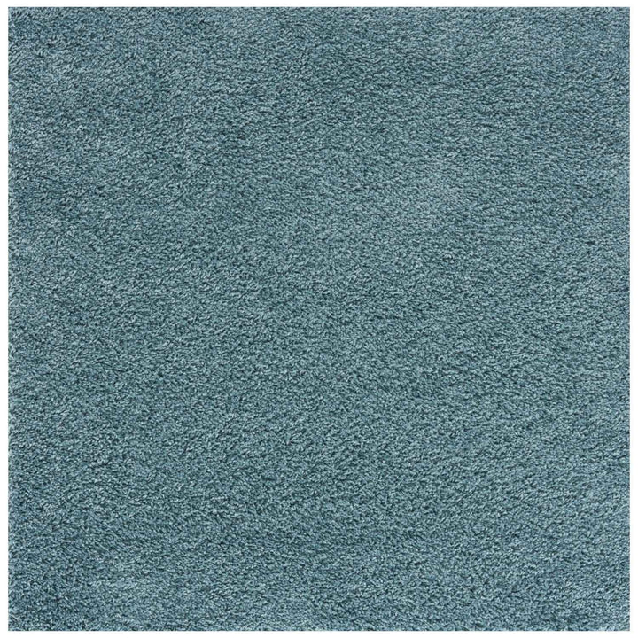 Shaggy duck egg blue rug high quality, thick pile 30 mm, easy to clean.