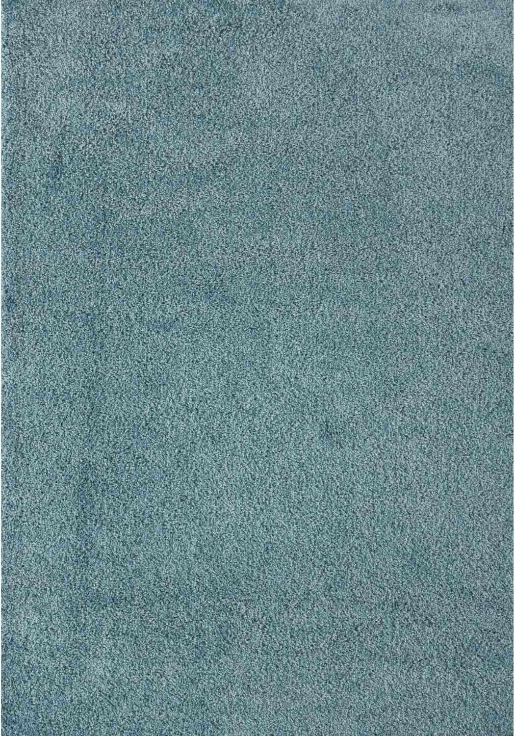 Shaggy duck egg blue rug high quality, thick pile 30 mm, easy to clean.
