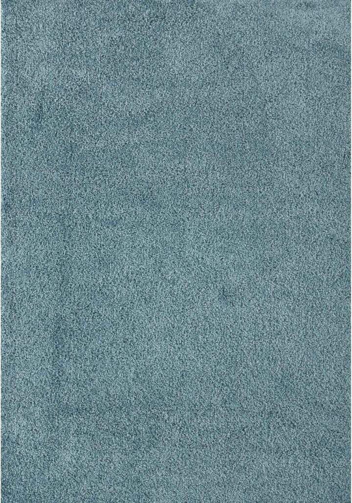Shaggy duck egg blue rug high quality, thick pile 30 mm, easy to clean.