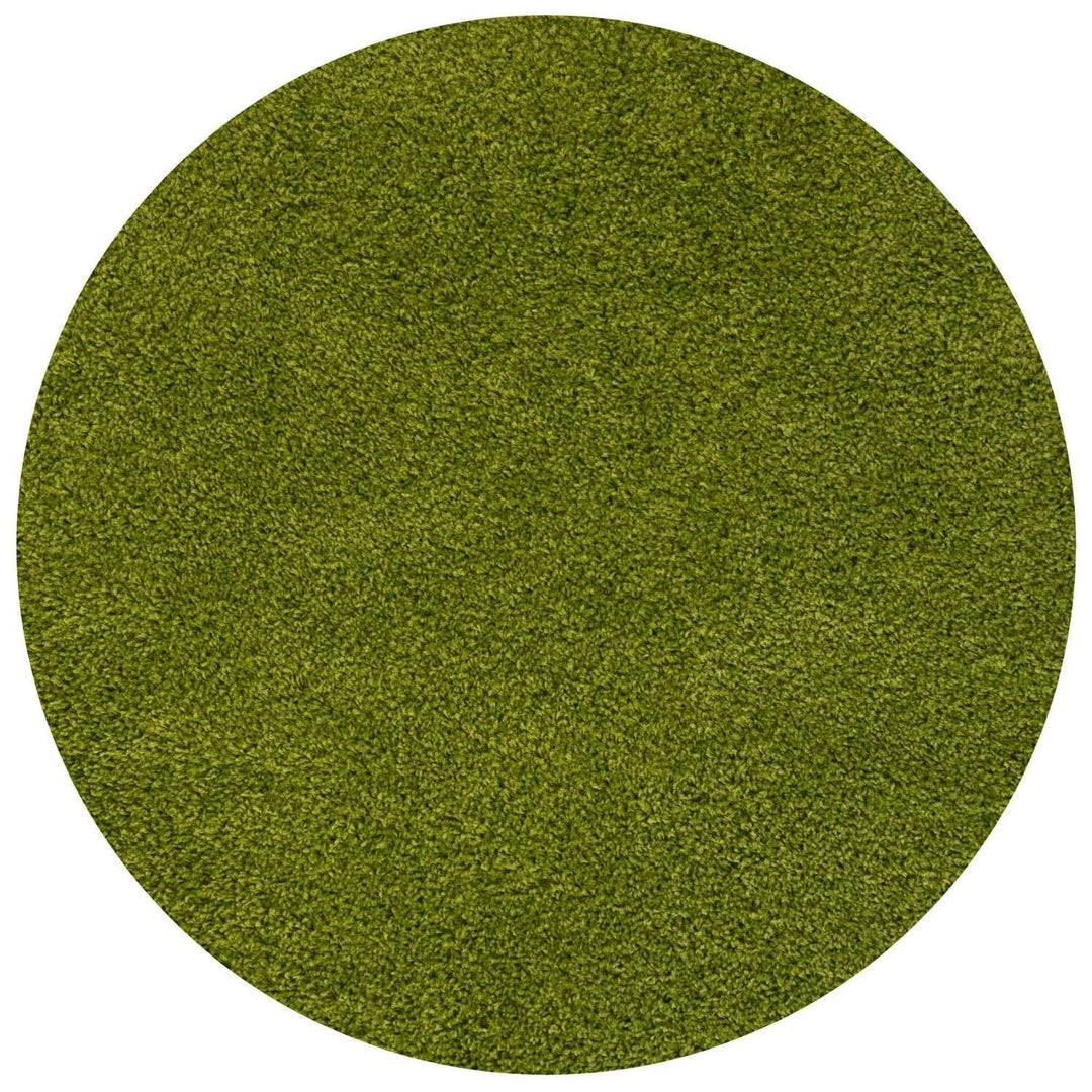 Shaggy Green Rug Soft and Durable, Non-Shedding, High Quality.