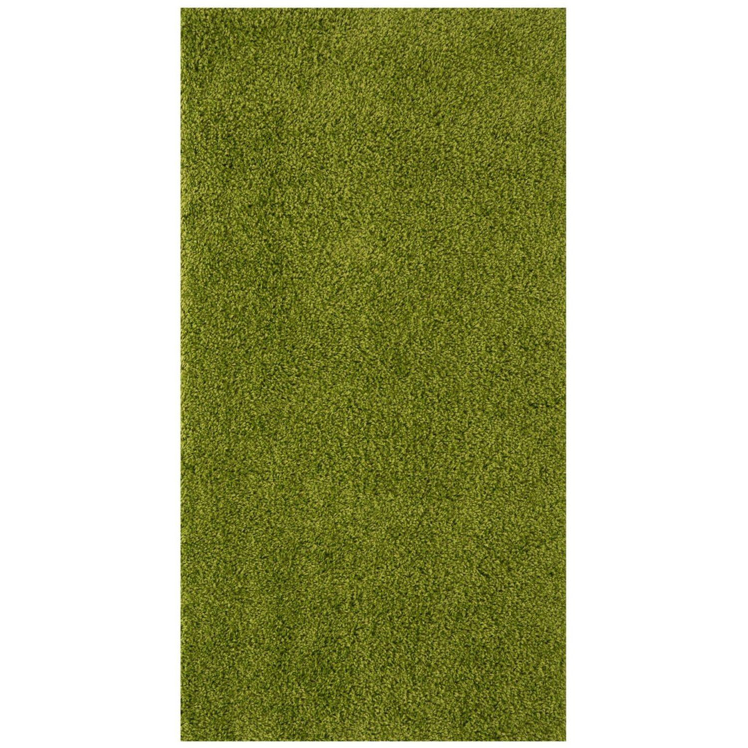 Shaggy Green Rug Soft and Durable, Non-Shedding, High Quality.