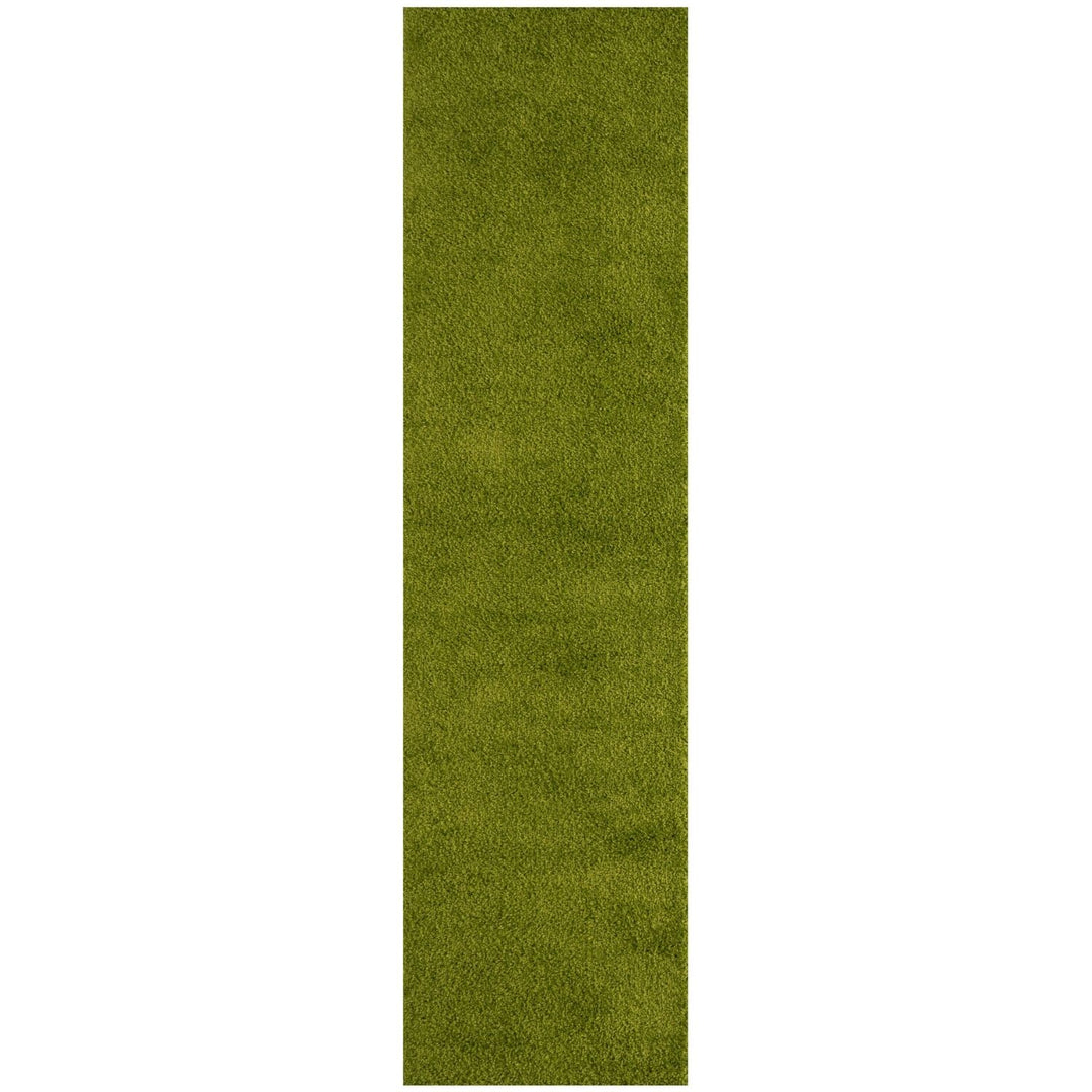 Shaggy Green Rug Soft and Durable, Non-Shedding, High Quality.