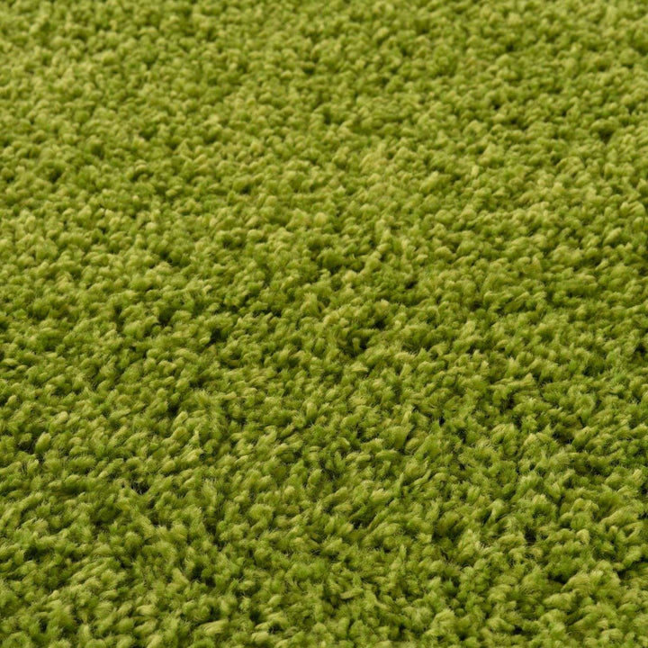 Shaggy Green Rug Soft and Durable, Non-Shedding, High Quality.