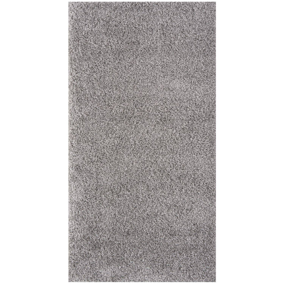 Grey shaggy rug Easy to clean, Colourfast, Resilient, Pet-friendly