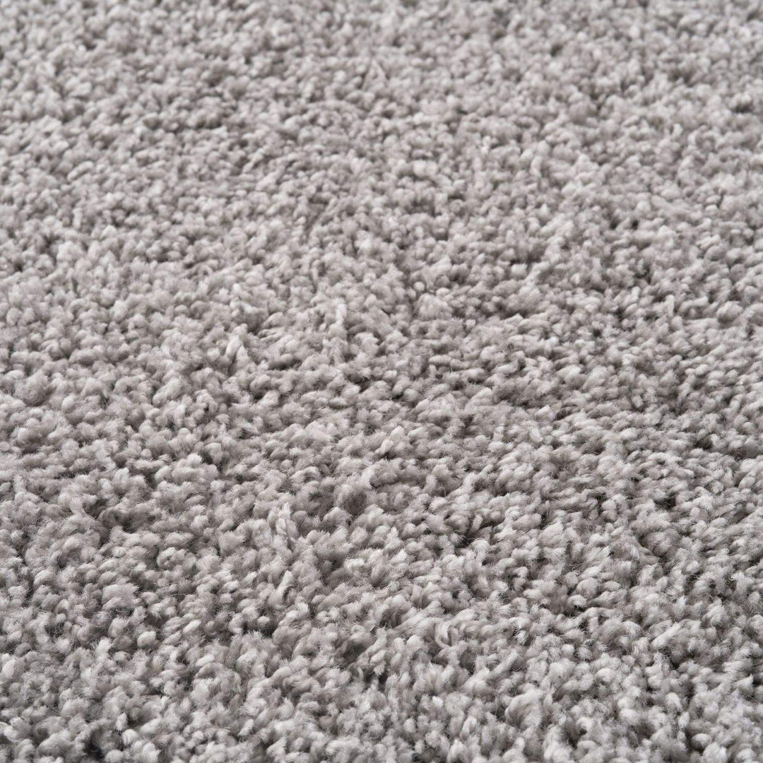 Grey shaggy rug Easy to clean, Colourfast, Resilient, Pet-friendly
