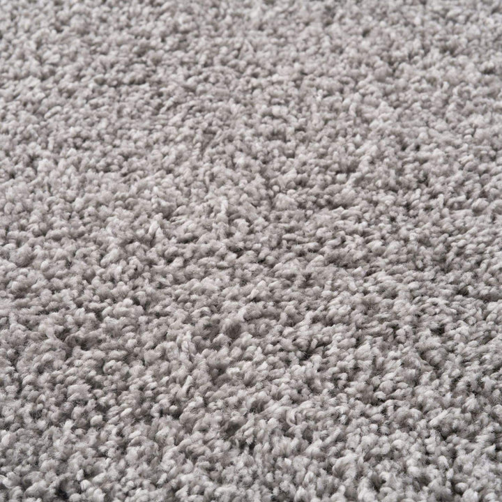Grey shaggy rug Easy to clean, Colourfast, Resilient, Pet-friendly