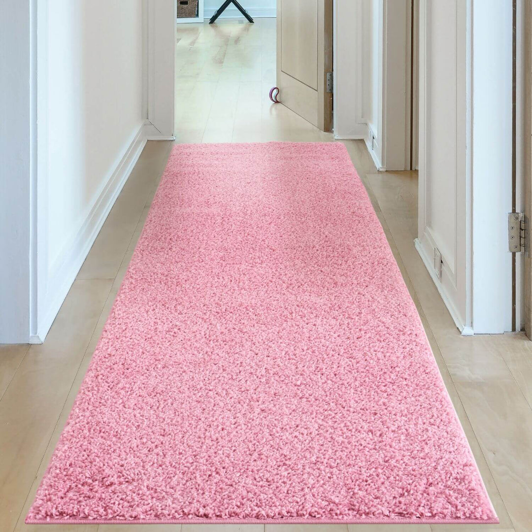 Shaggy Pink Colour Rug durable and soft, high quality