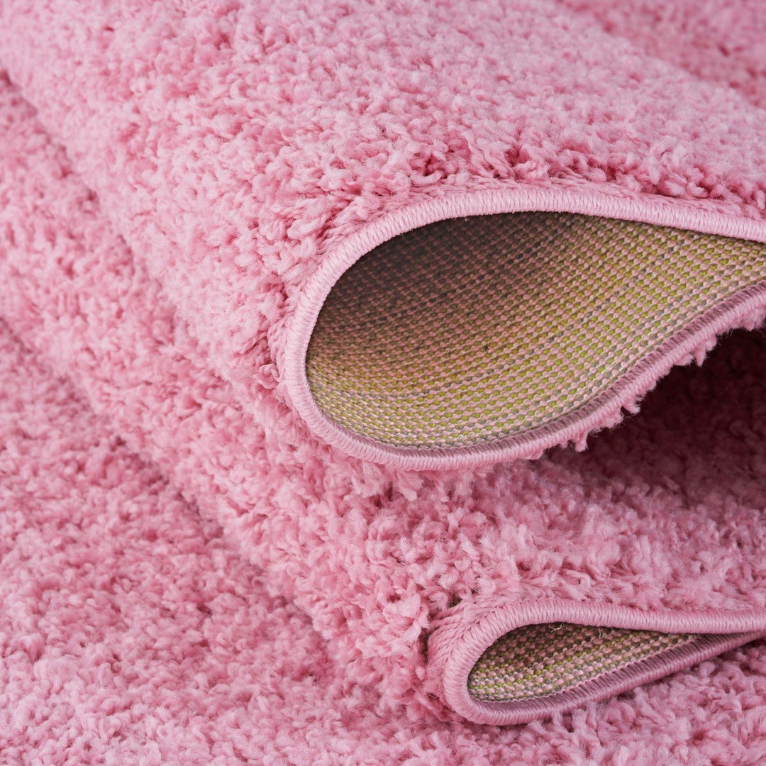 Shaggy Pink Colour Rug durable and soft, high quality