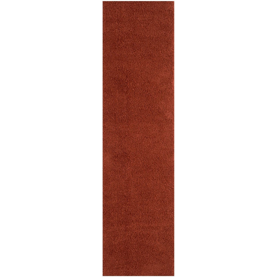 Shaggy Rug Plain Orange ultra soft 30 mm pile, non-shedding