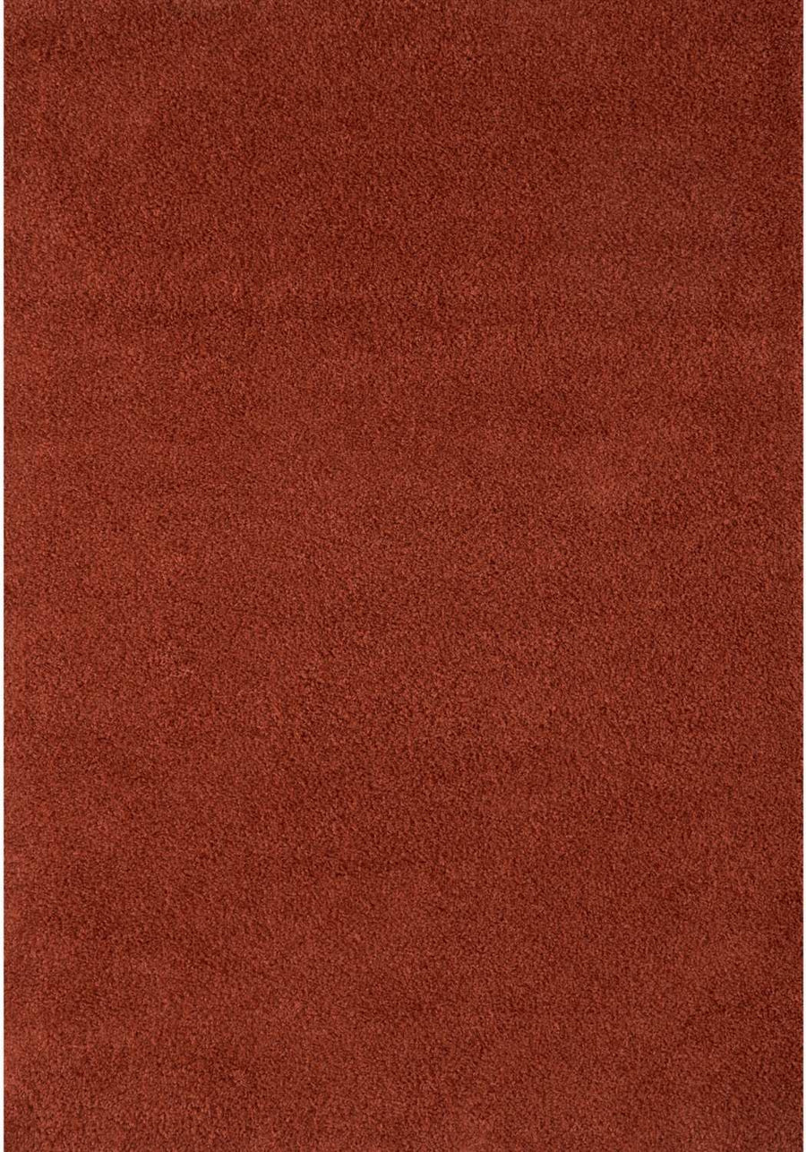 Shaggy Rug Plain Orange non-shedding