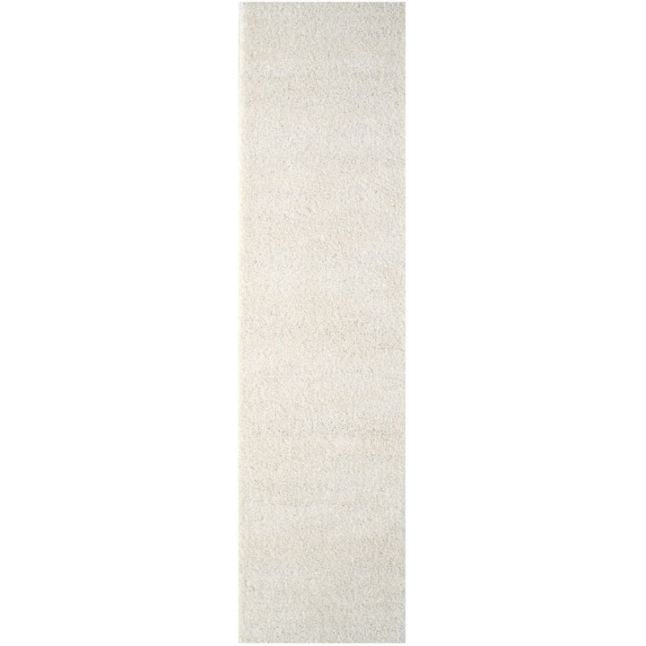 Shaggy Rug Plain White high quality, non-shedding