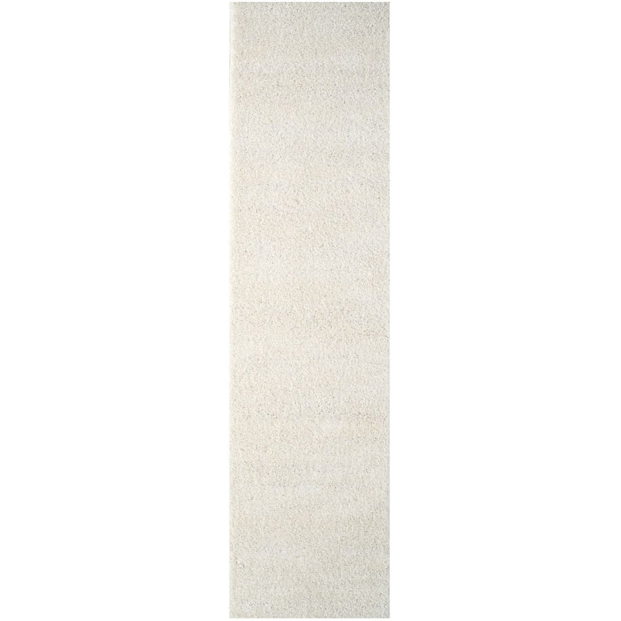Shaggy Rug Plain White high quality, non-shedding