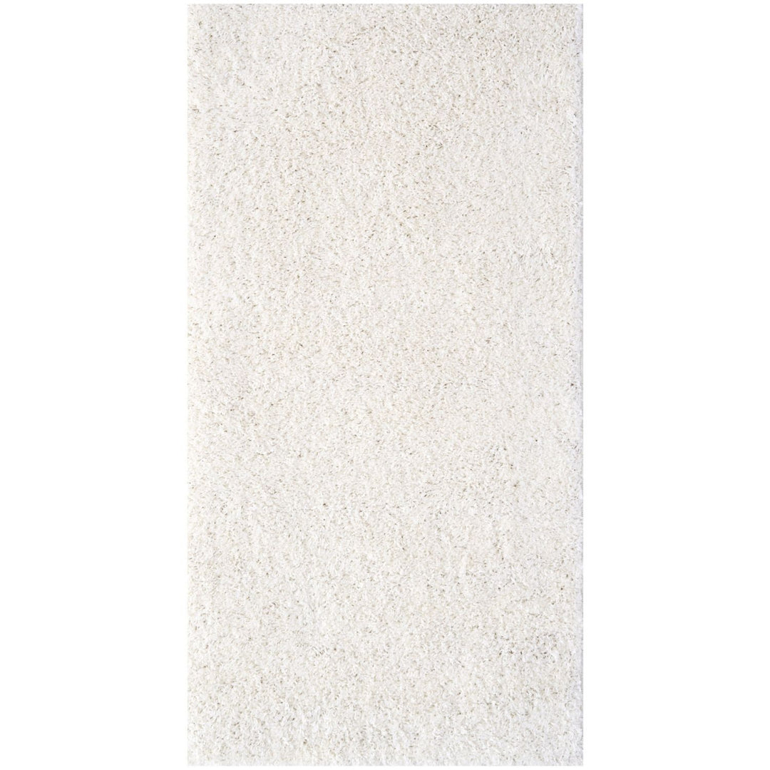 Shaggy Rug Plain White high quality, non-shedding