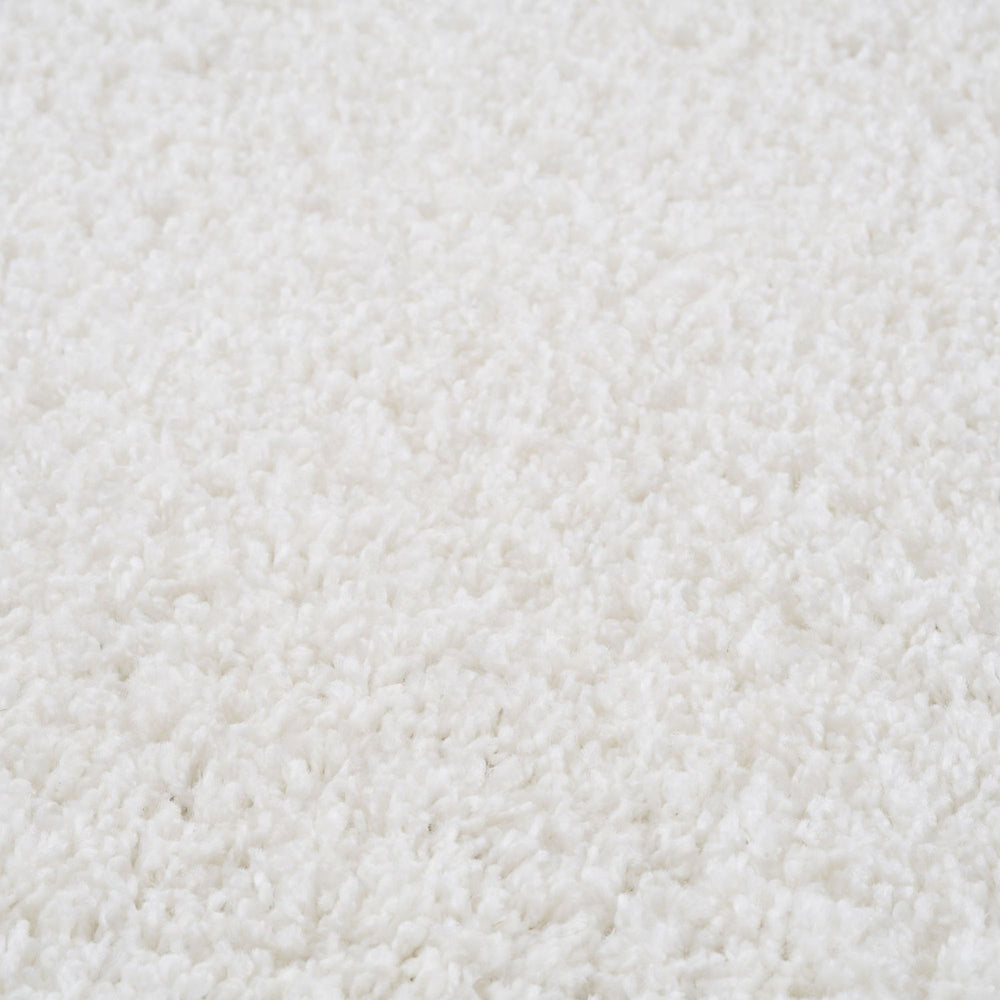 White colour luxury and high-quality shaggy rug