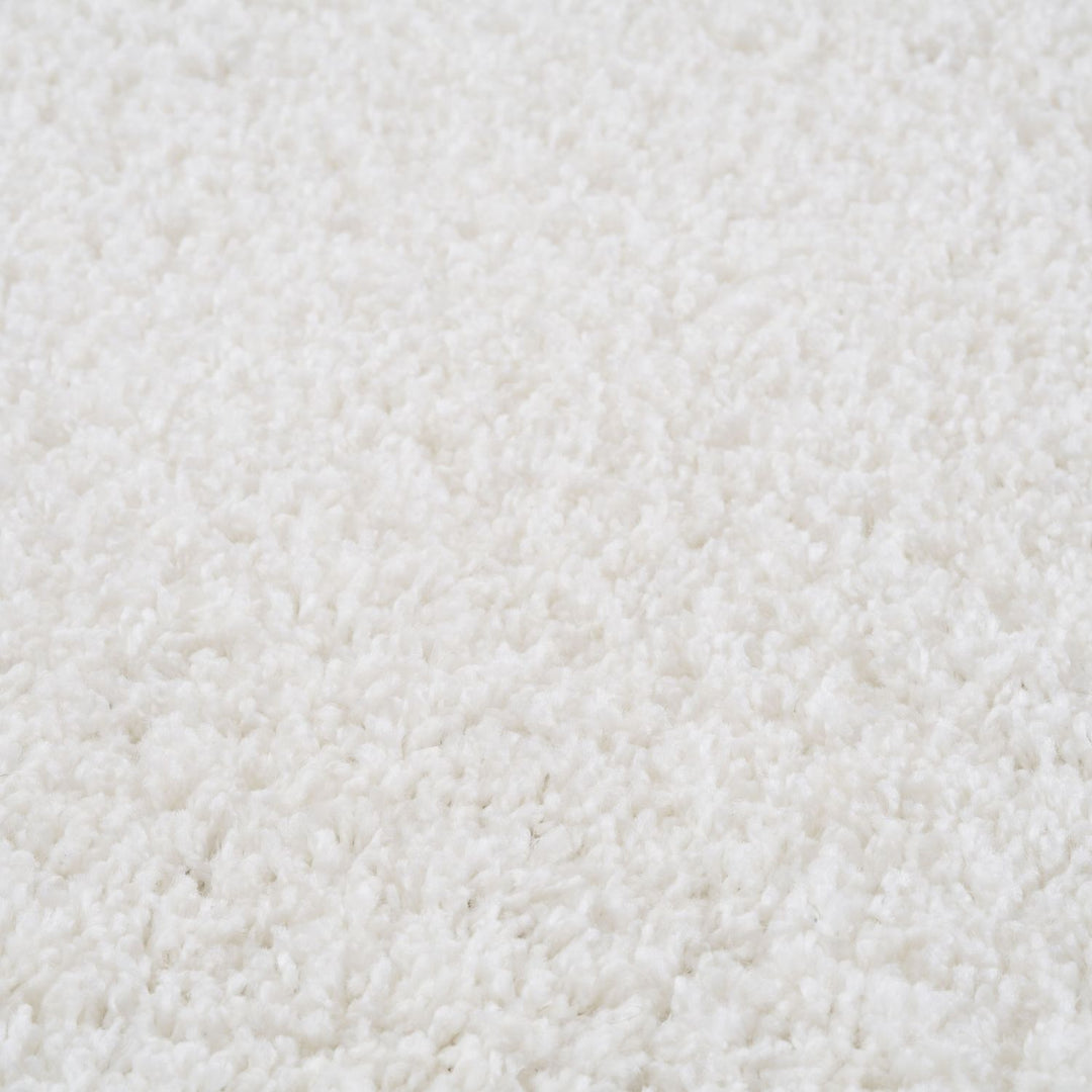 Shaggy Rug Plain White high quality, non-shedding