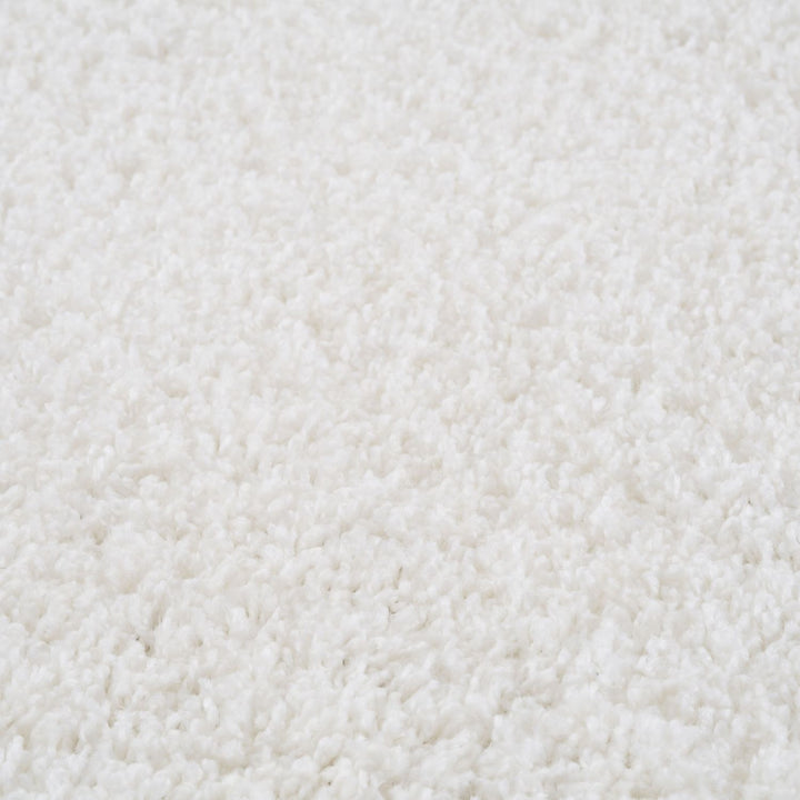Shaggy Rug Plain White high quality, non-shedding