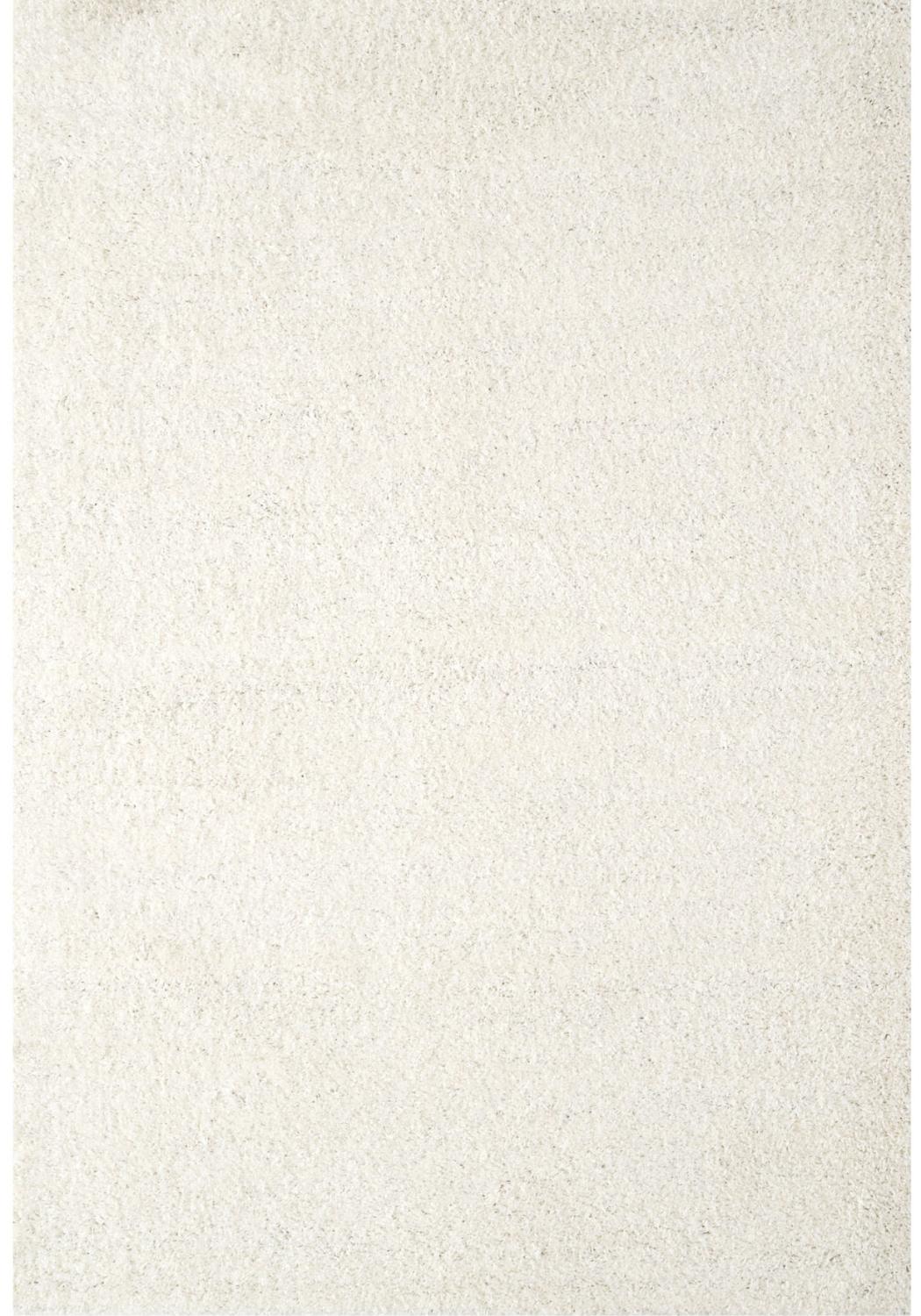 Shaggy Rug Plain White high quality, non-shedding