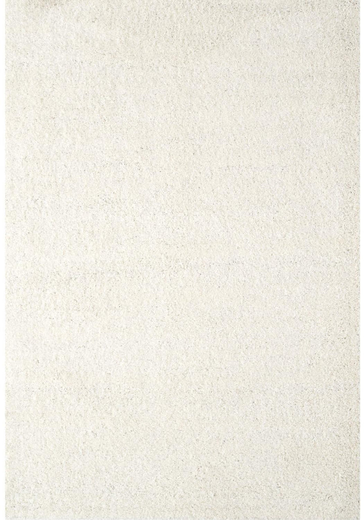 Shaggy Rug Plain White high quality, non-shedding