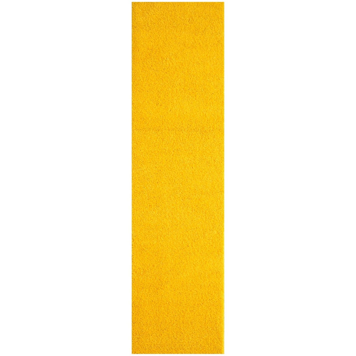 Shaggy Rug Plain Yellow high quality, non-shedding
